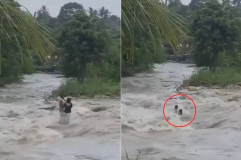 Pasangan Kekasih Ralit Selfie Di Tengah Sungai Akhirnya Disapu Kepala Air Dunia Mstar 7889