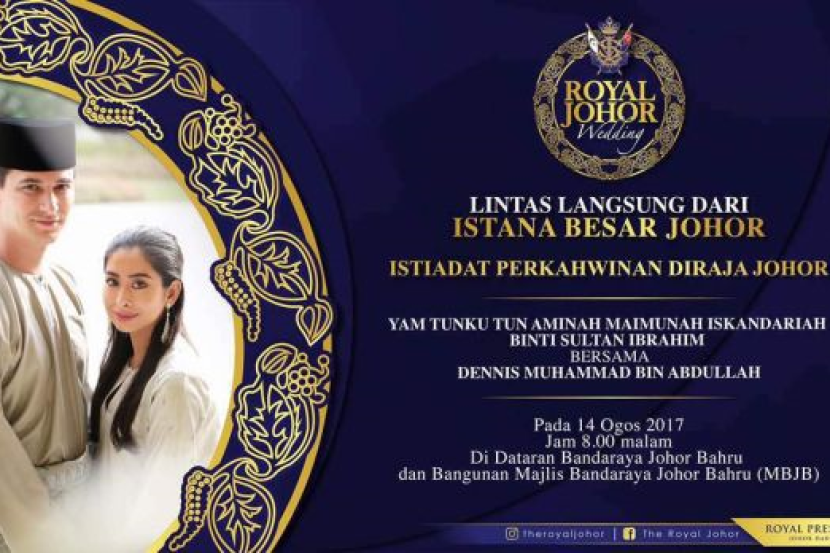 Lintas Langsung Perkahwinan Tunku Aminah Dennis Buat Bangsa Johor Semasa Mstar